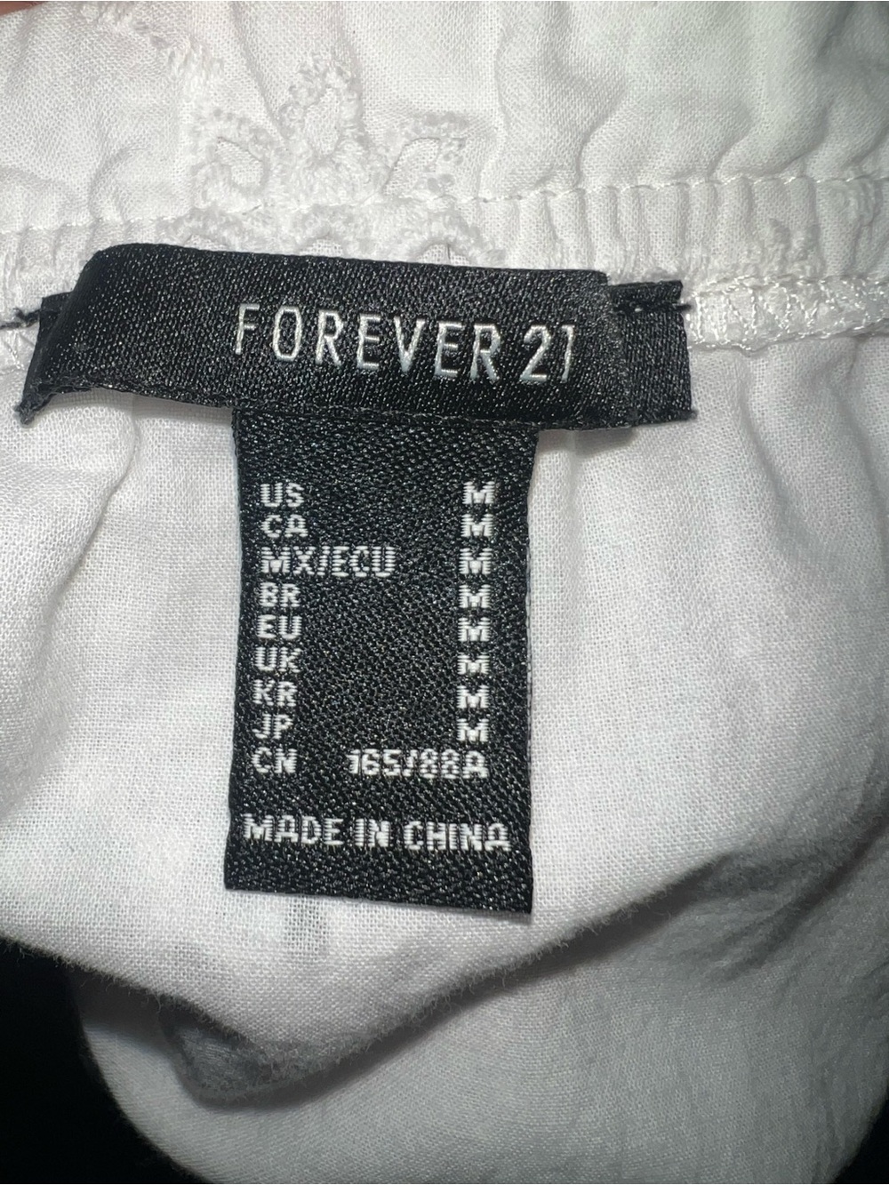Forever 21 White Eyelet Embroidered Corset Crop Top Fairy Angel Romantic Y2K - Picture 4 of 8